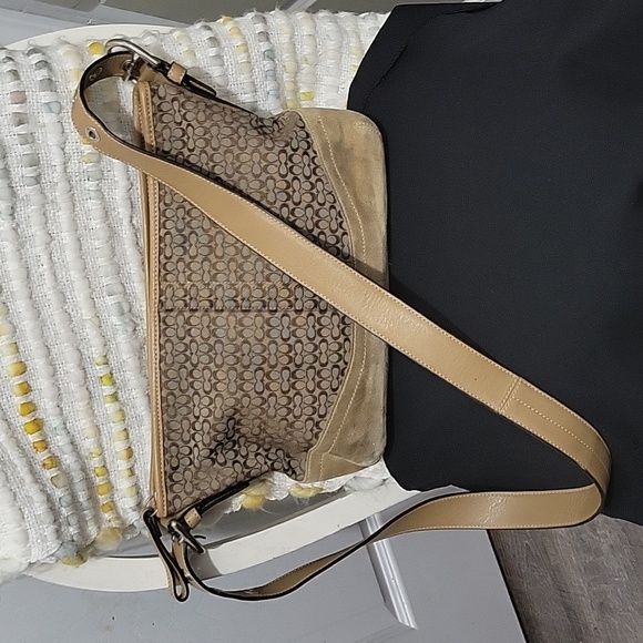 Coach Handbags - Vintage Coach Khaki Canvas Crossbody/Shoulder Bag